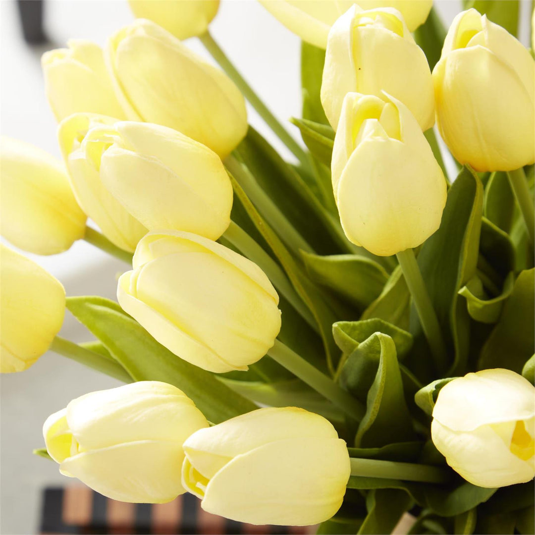 Light Yellow Real Touch Tulip Bundle