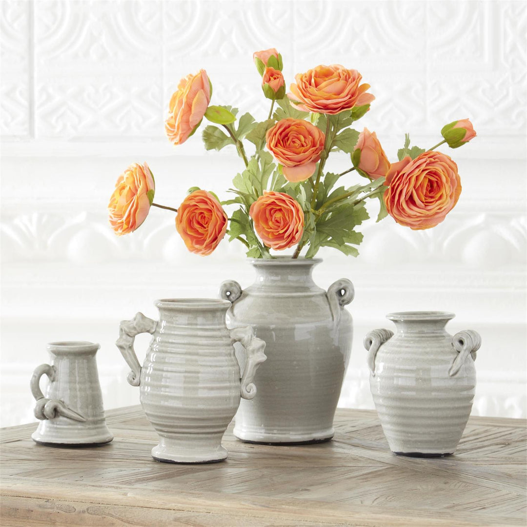 Set/2 Triple Bloom Orange Ranunculus Stems