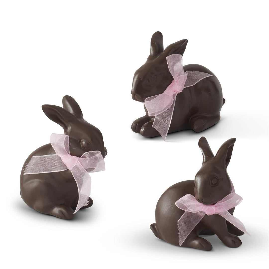 Set/3 Chocolate Easter Bunnies