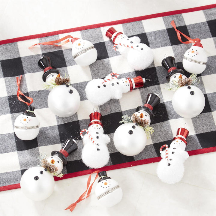 Snowman Pillbox Ornaments