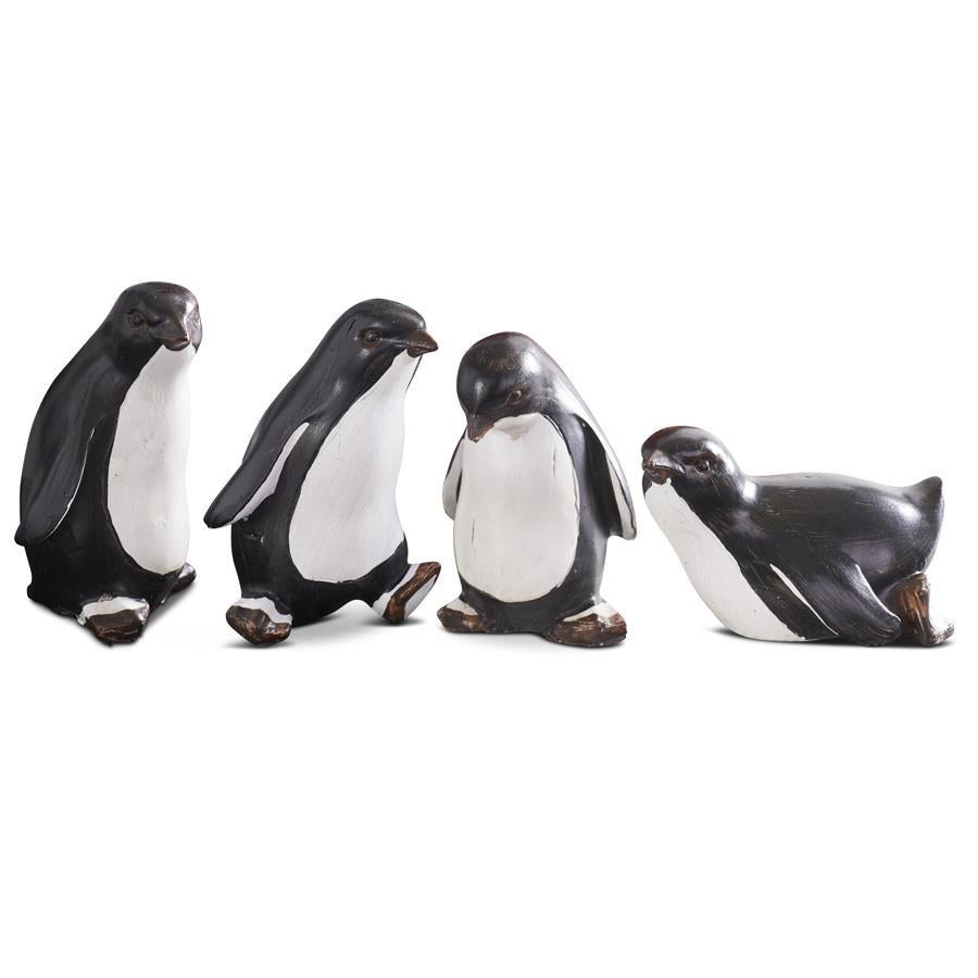Set/4 Baby Penguin Figurines
