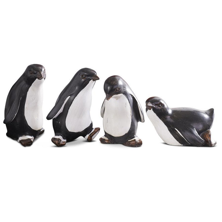 Set/4 Baby Penguin Figurines