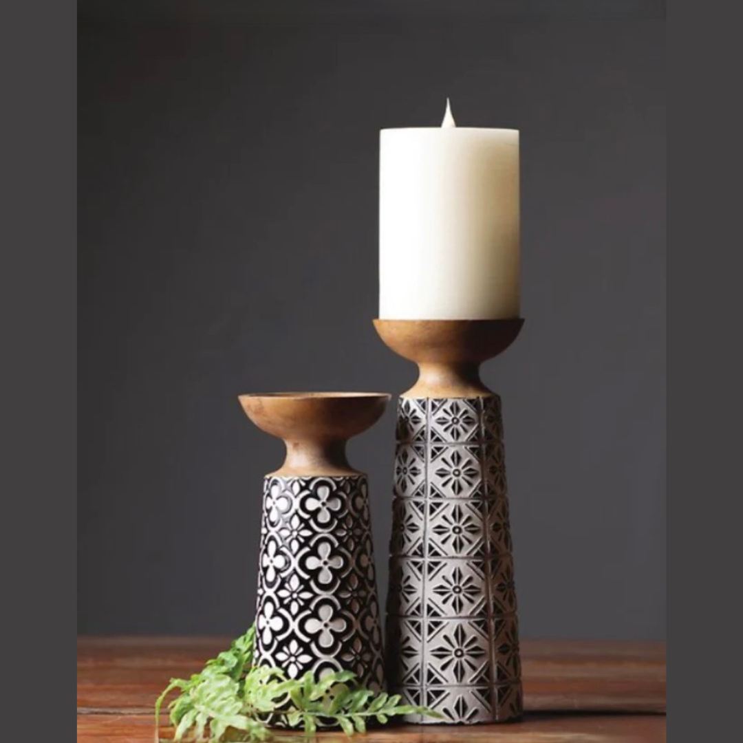 Set/2 Resin Candle Holders