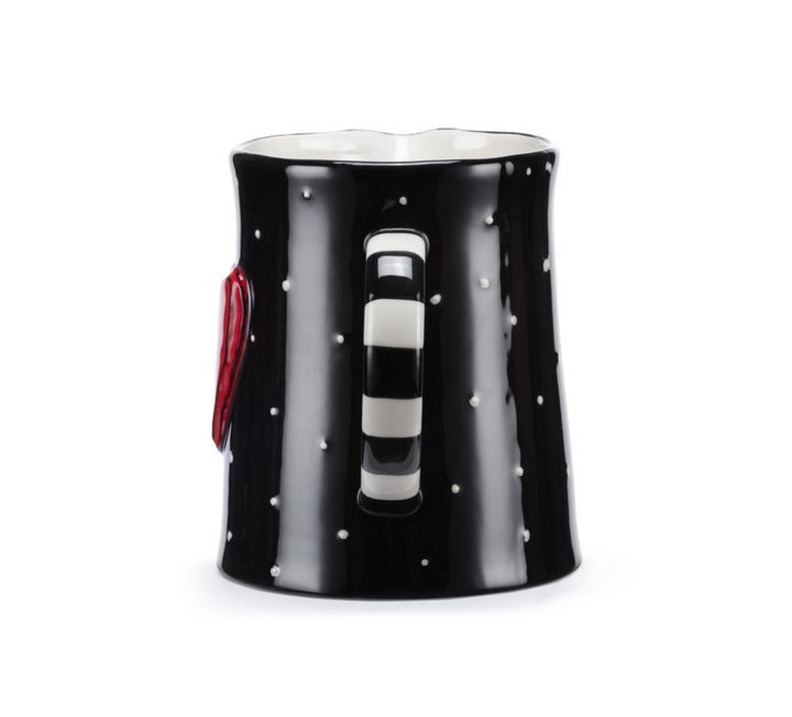 Black & White Red Heart Pitcher