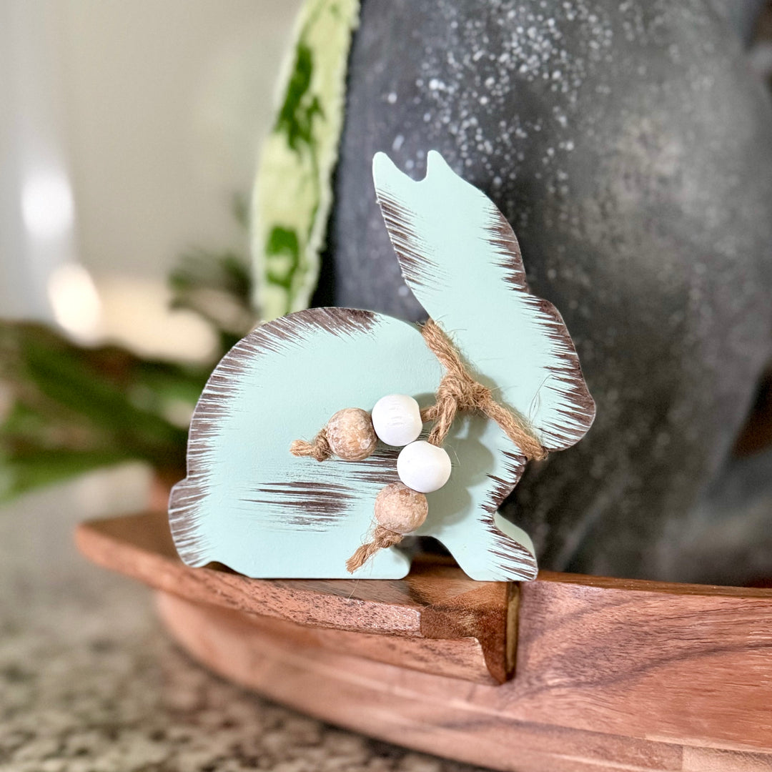 Claire Wood Bunny Block Shelf Sitter