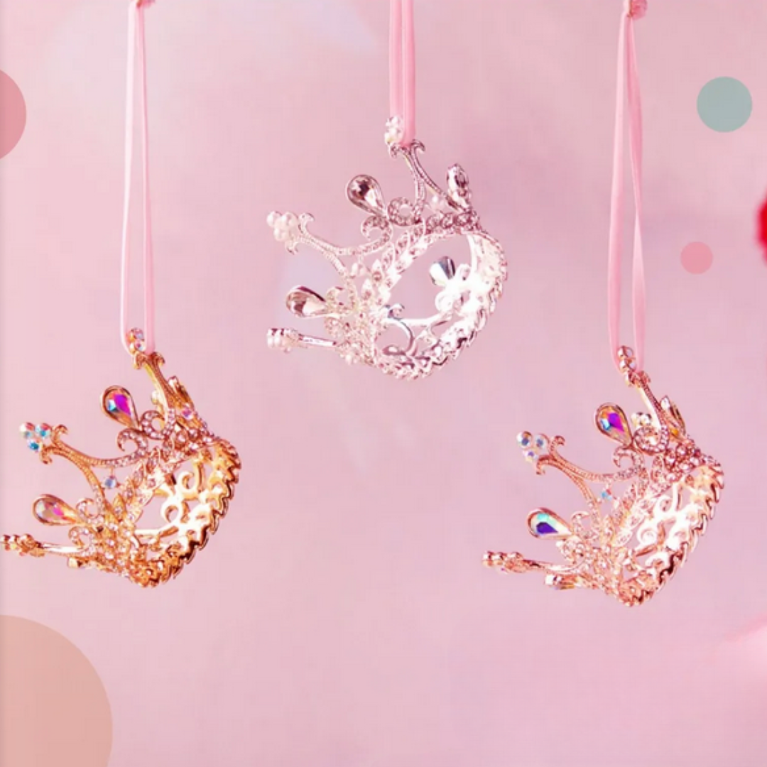 Sparkly Crown Ornaments