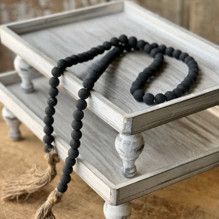 Black Tassel Tied Garland