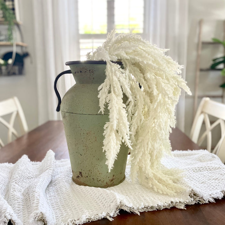 Set/2 Flocked Hanging Pampas Stems