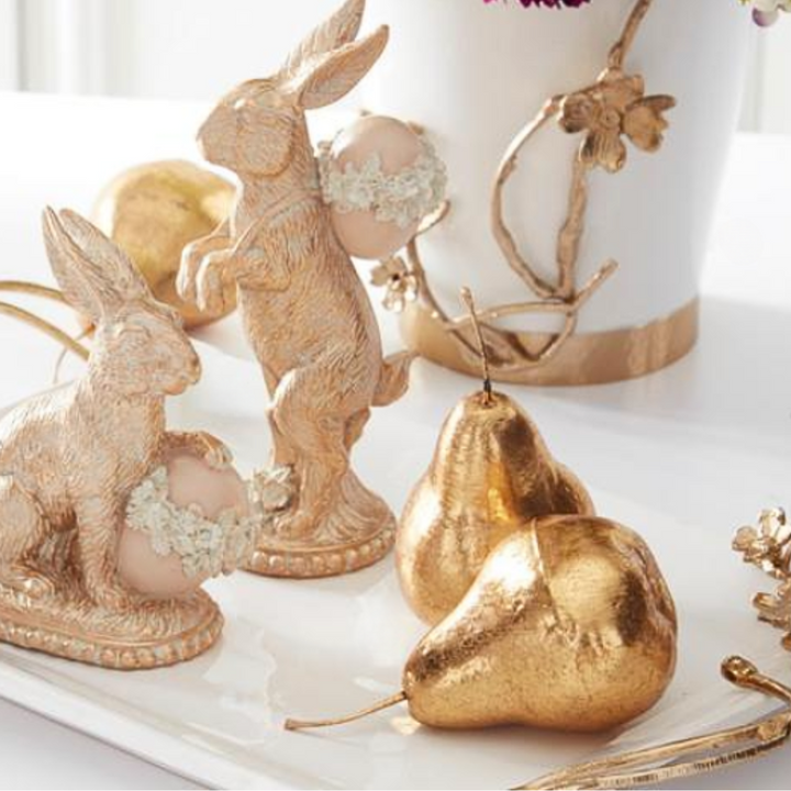 Set/4 Metallic Gold Pears