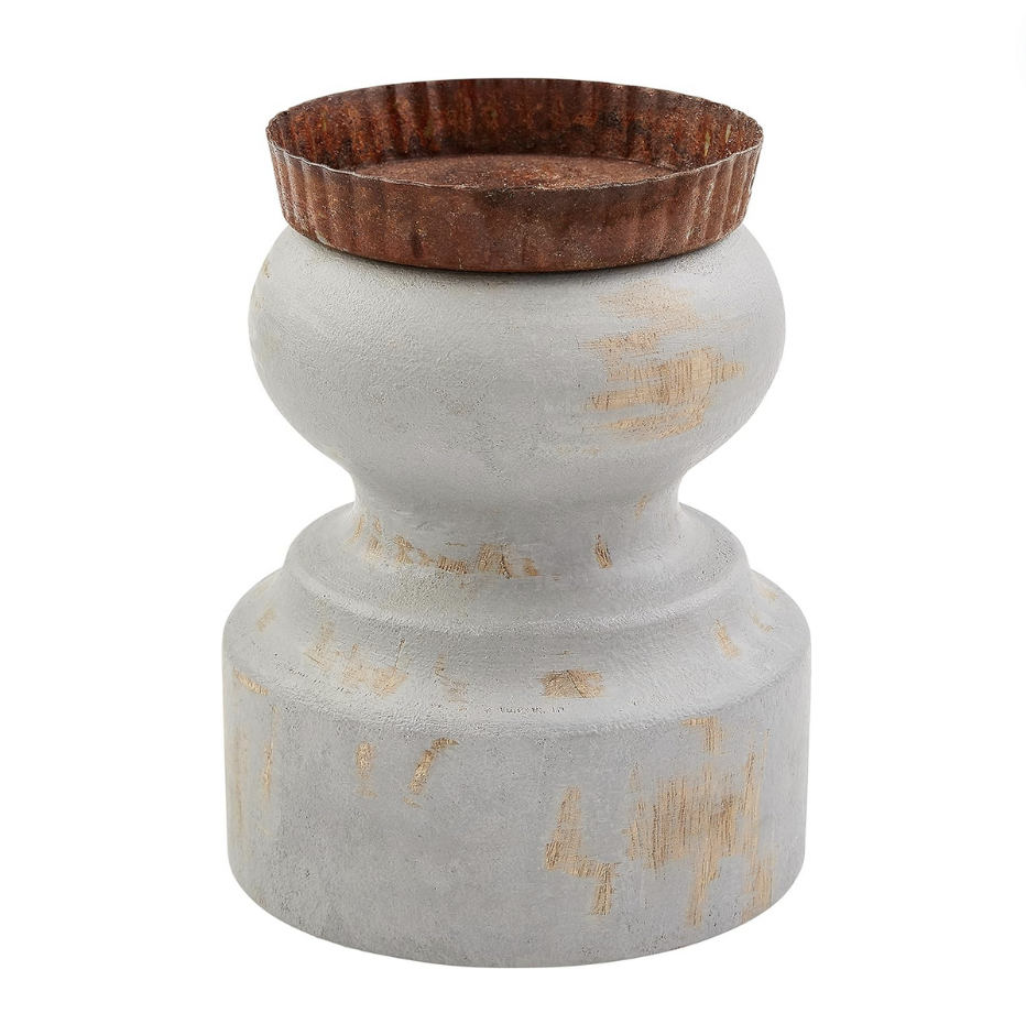 Set/3 Farmhouse Candle Stands