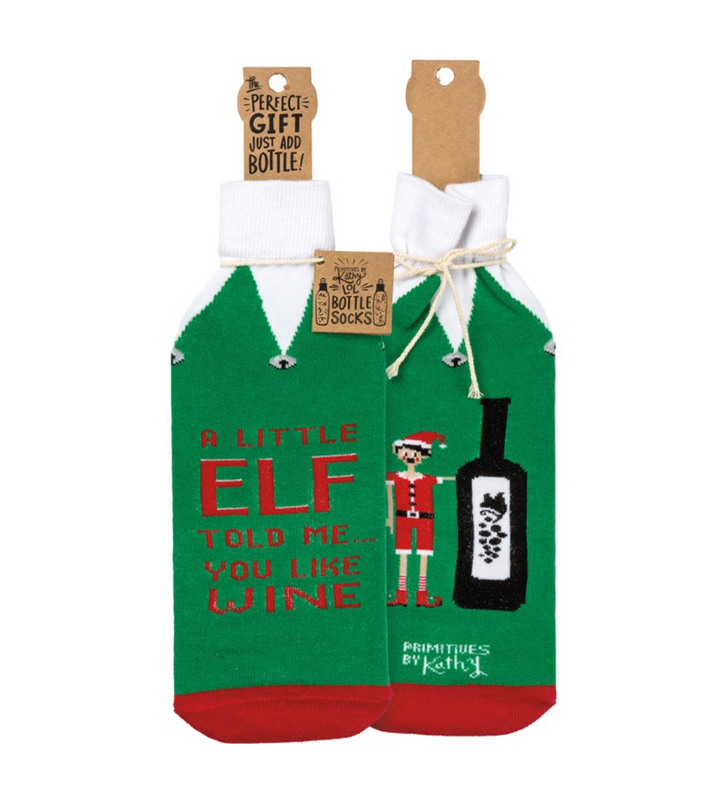 Holiday Wine Bottle Socks