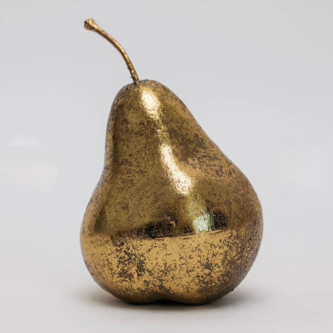 Set/4 Metallic Gold Pears