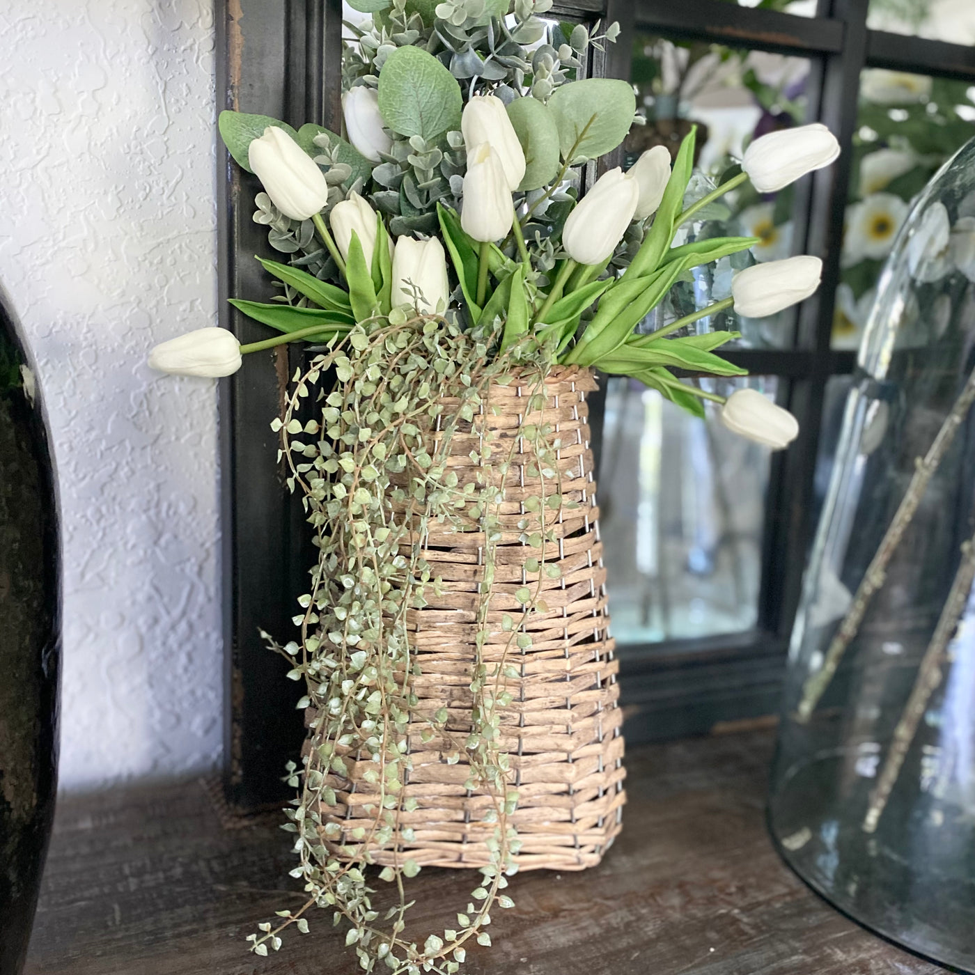 French Country Style Wall Basket