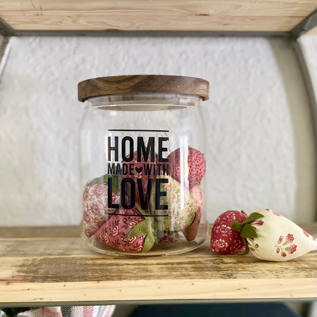 Home Made With Love Glass Canister