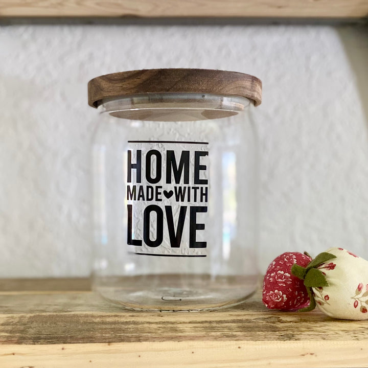 Home Made With Love Glass Canister