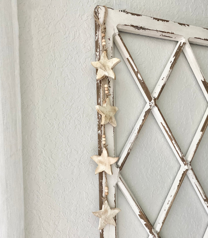 Hanging Wooden Starfish