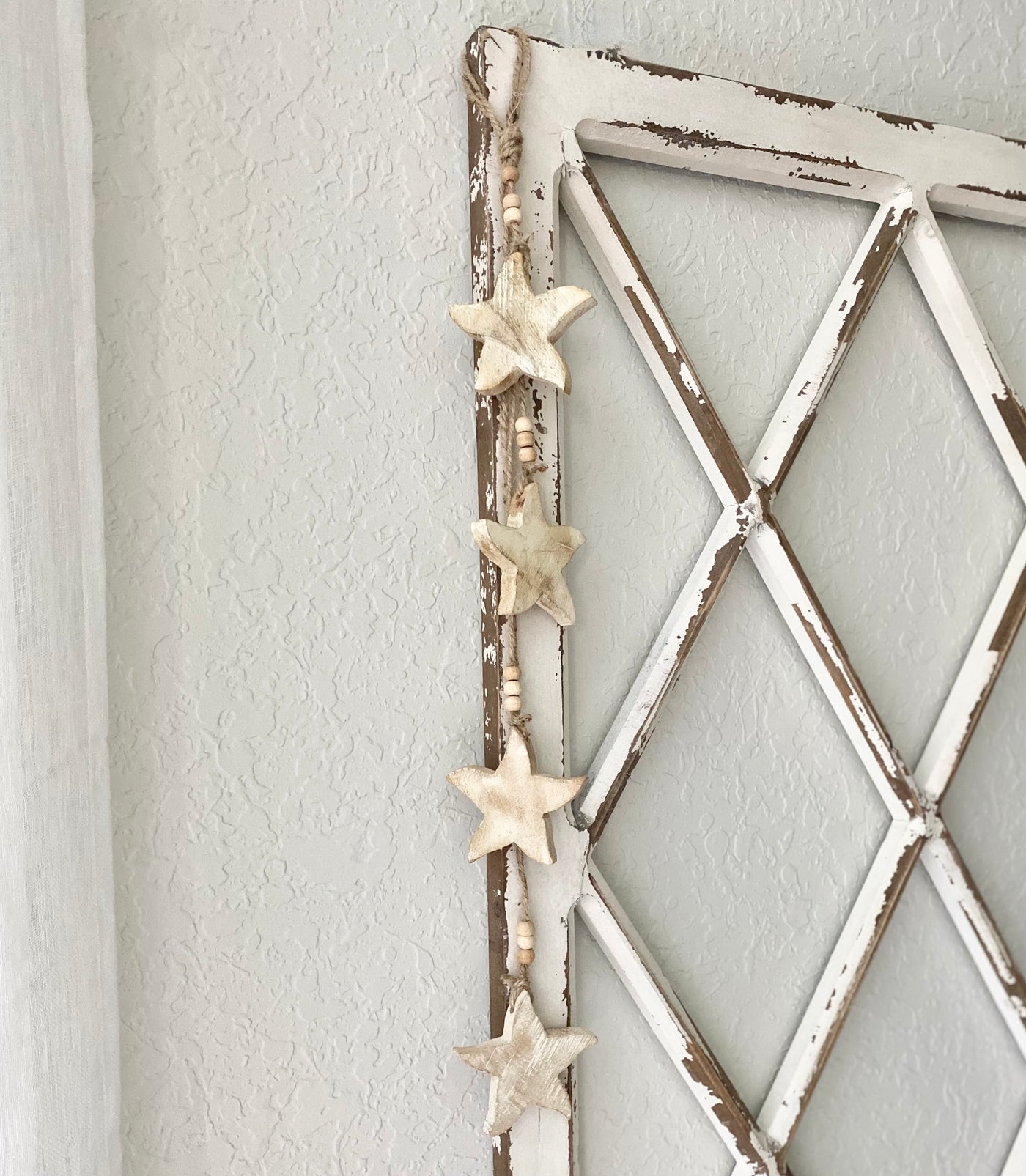 Hanging Wooden Starfish