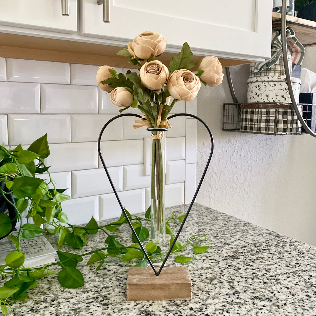 Heart-Shaped Flower Holders