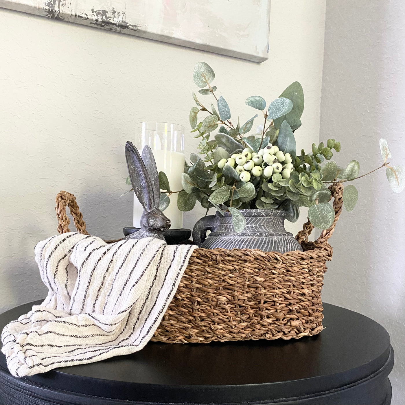 S/3 Natural Seagrass Baskets