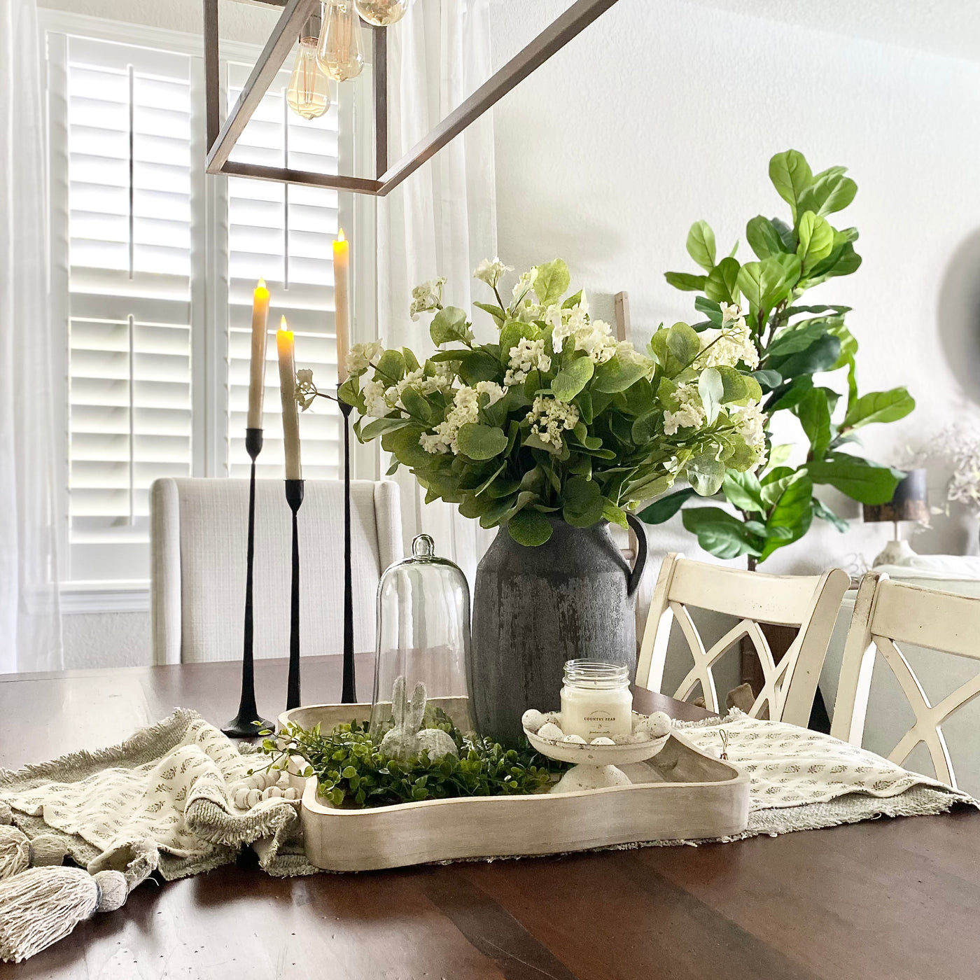 Geometric Rustic Lanterns