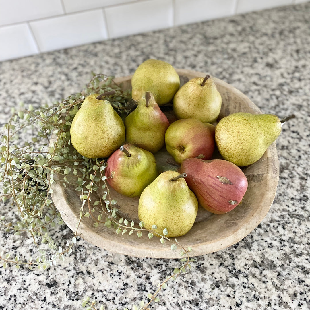 Set/2 Handcrafted Market Pears