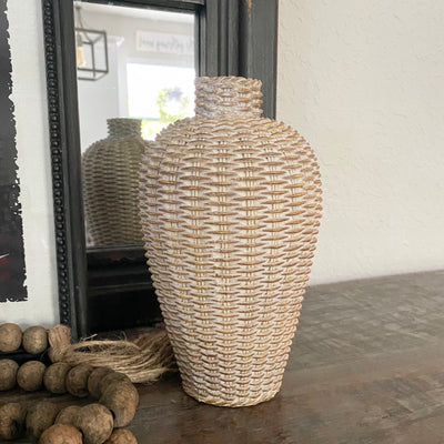 Basket Weave Pattern Vases