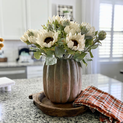 Cement Pumpkin Pot Sets