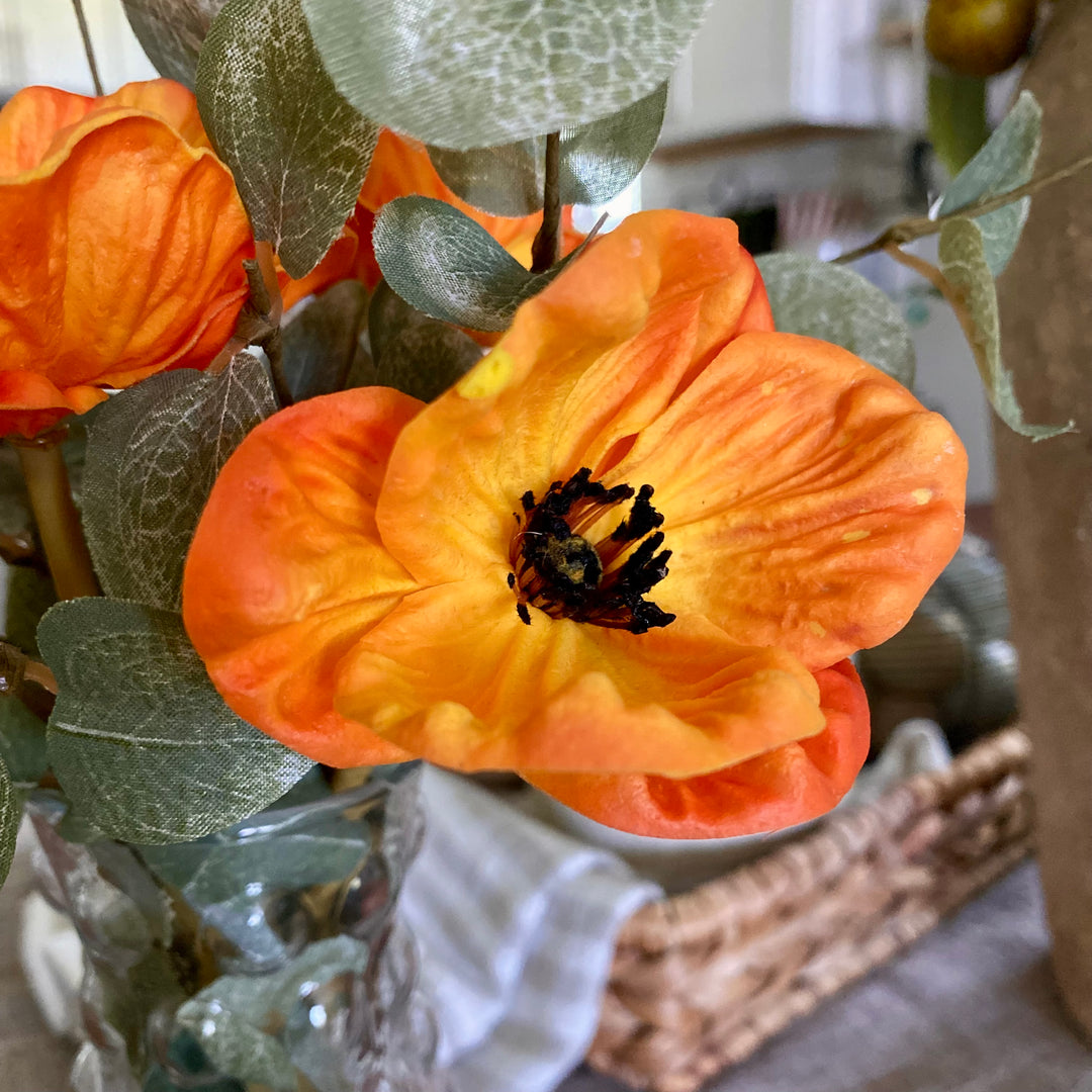 Orange Real Touch Poppy Bundle