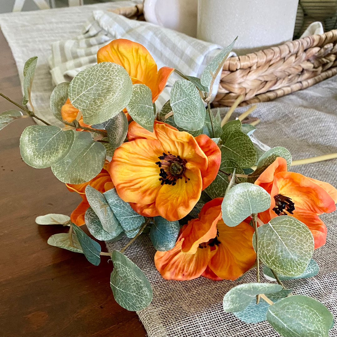 Orange Real Touch Poppy Bundle