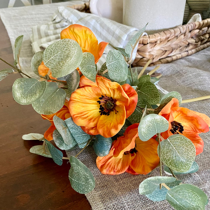 Orange Real Touch Poppy Bundle