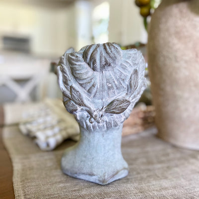 Goddess Shaped Cement Planter