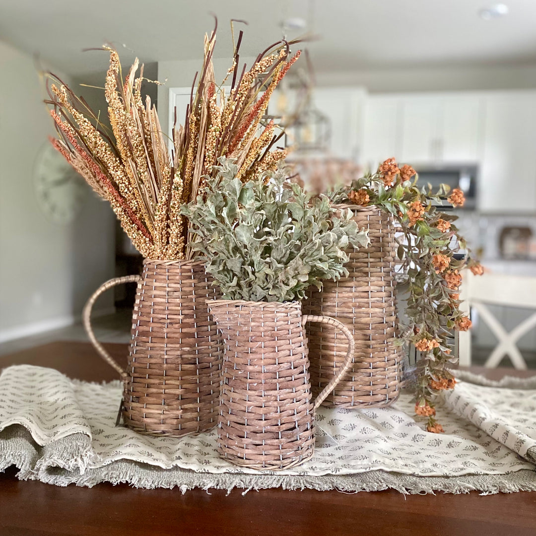 Decorative Woven Pitchers