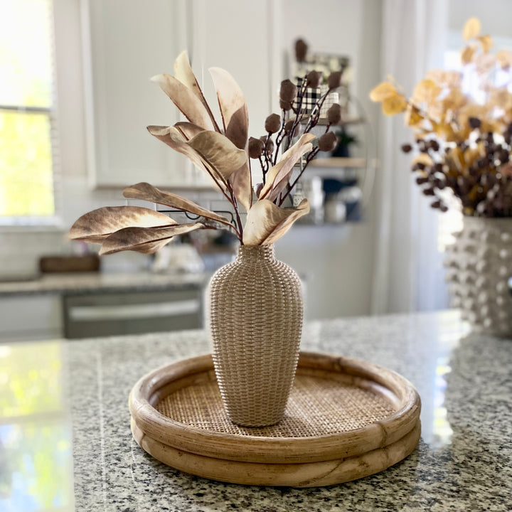 Basket Weave Pattern Vases