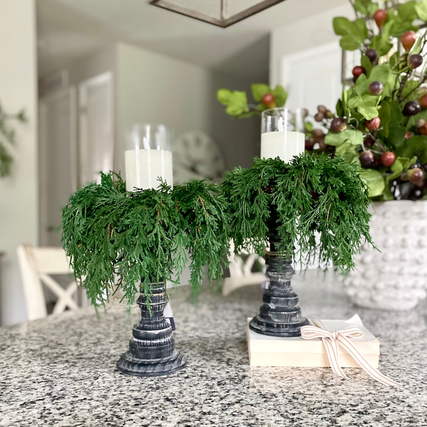 S/3 Glass Votive Cylinders