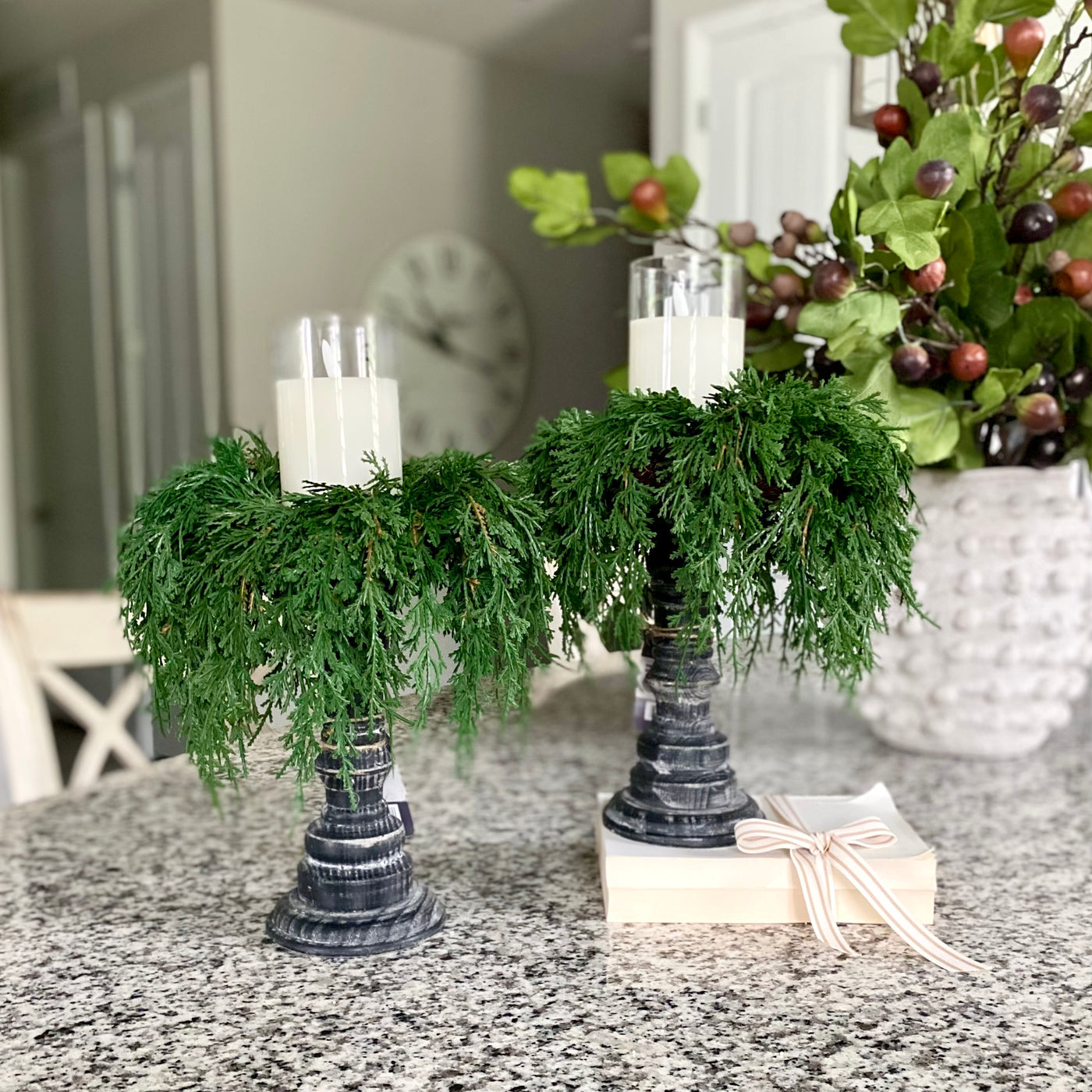 S/3 Glass Votive Cylinders