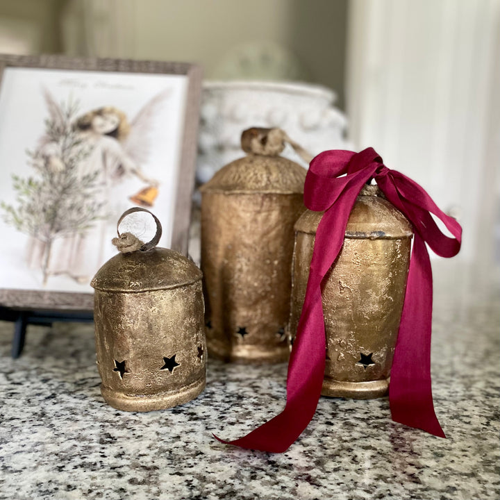 Set/3 Antique Metal Bells