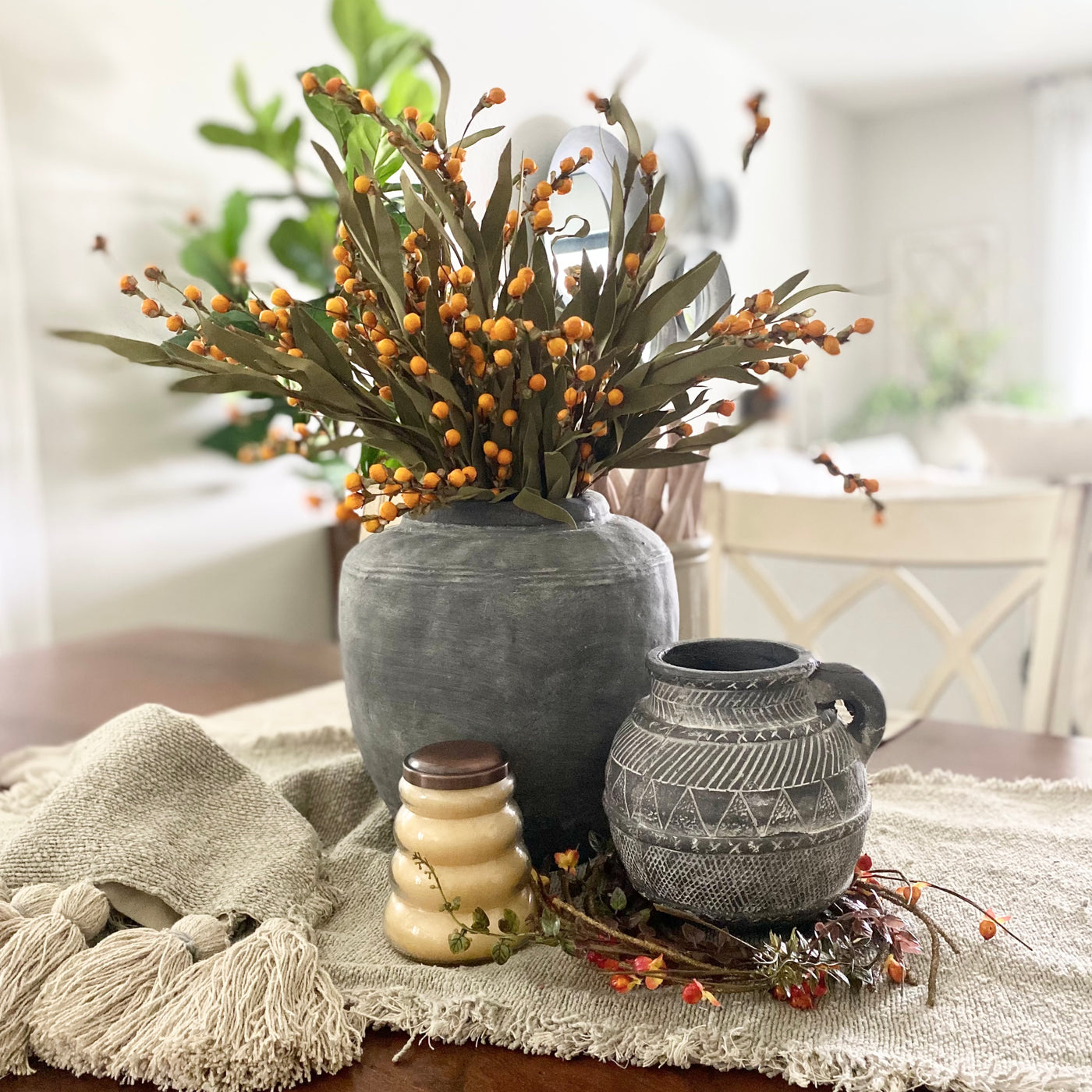 Gray Terracotta Vase