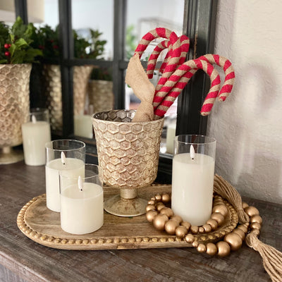 Set/5 Burlap Candy Canes