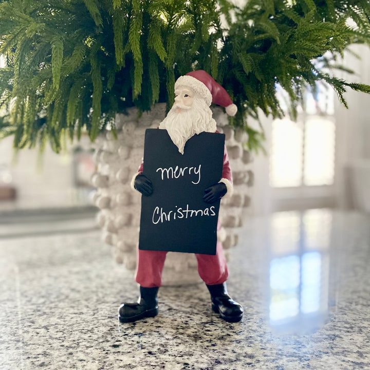 Santa With Chalkboard