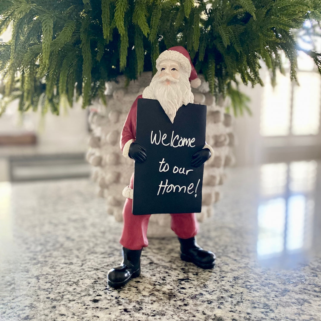 Santa With Chalkboard