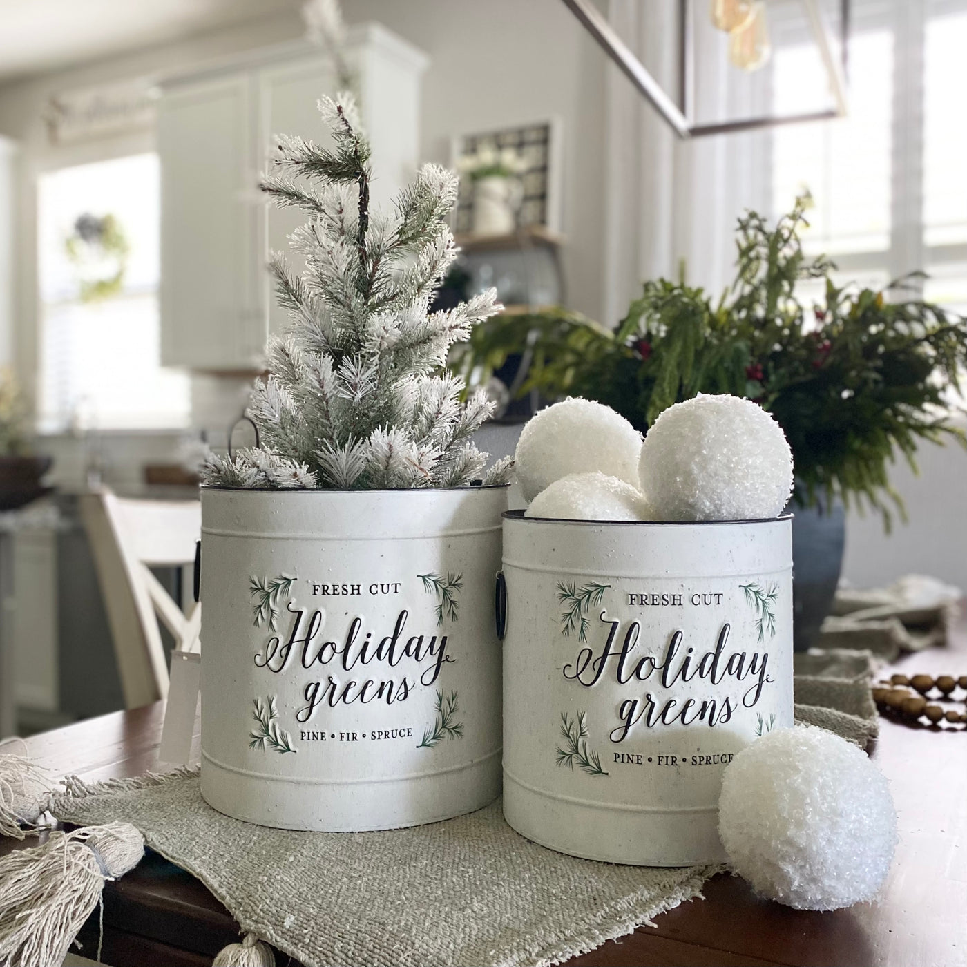 Holiday Greens Pails