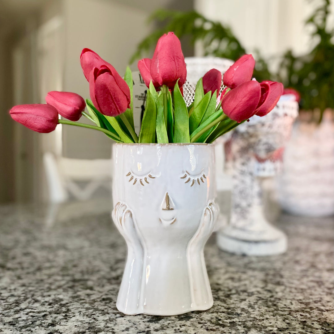 June Face Vase