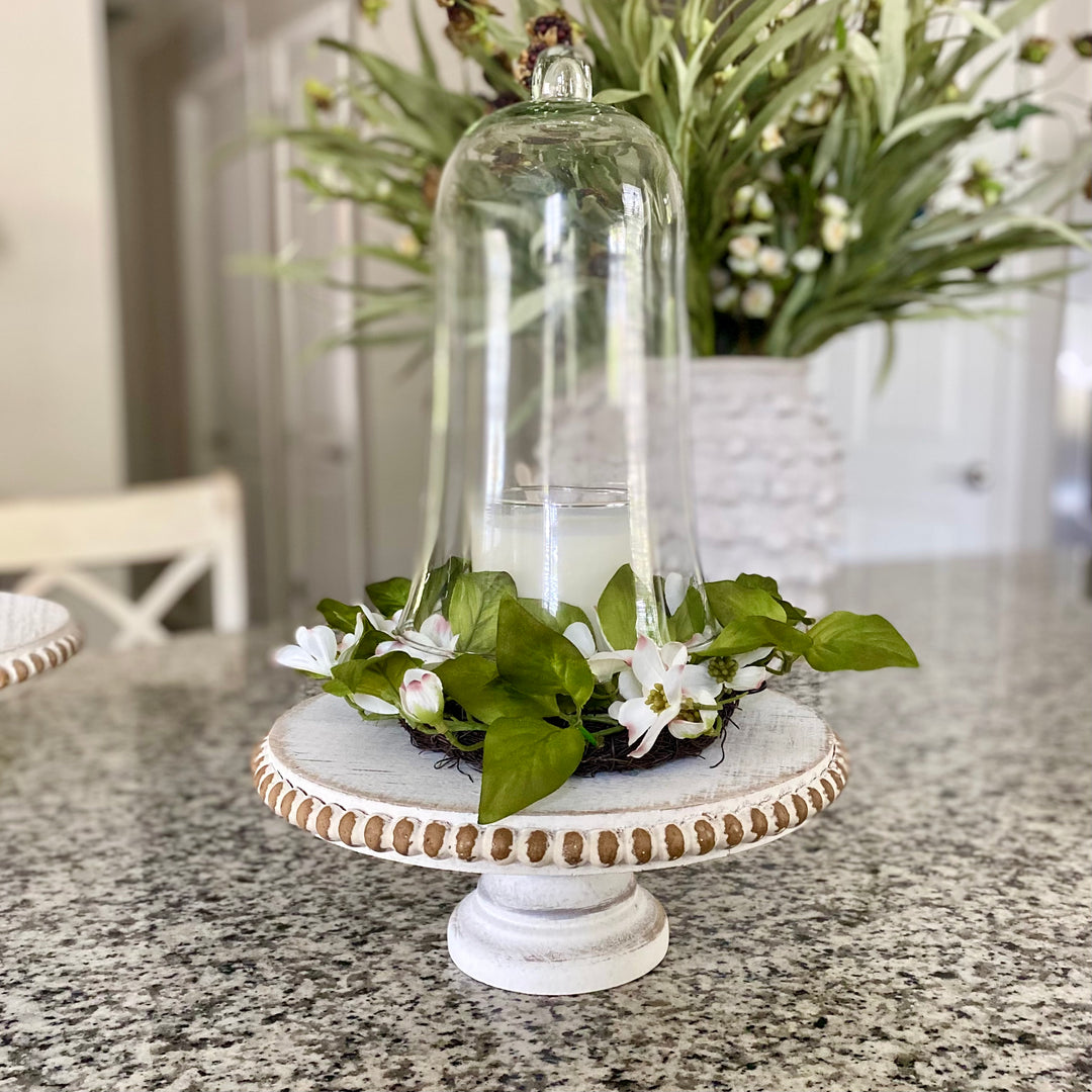 Dogwood Mini Wreath-Candle Ring