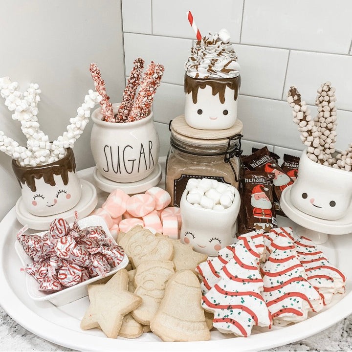 Set/4 Marshmallow Shaped Mugs