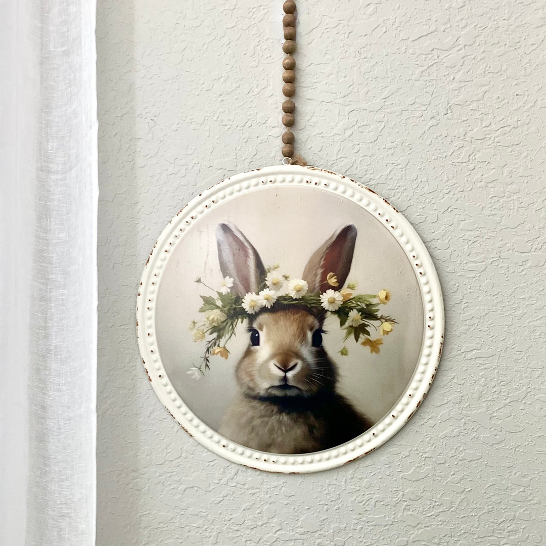 Flower Crown Bunny Portrait