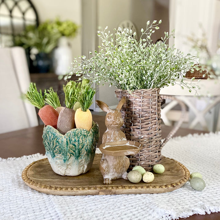 Stoneware Cabbage Shaped Planter