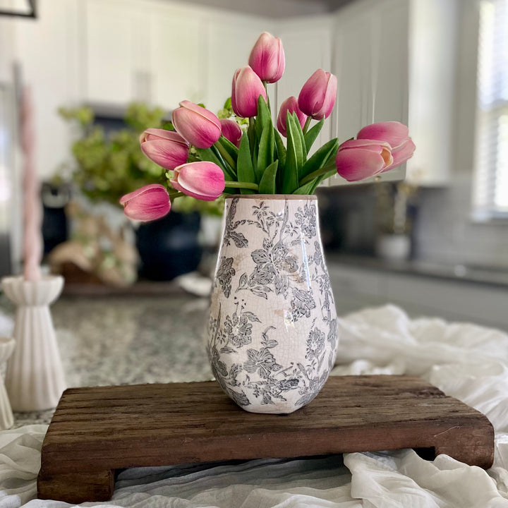 Vintage Style Floral Vases