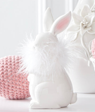 Porcelain Feathered Bunny