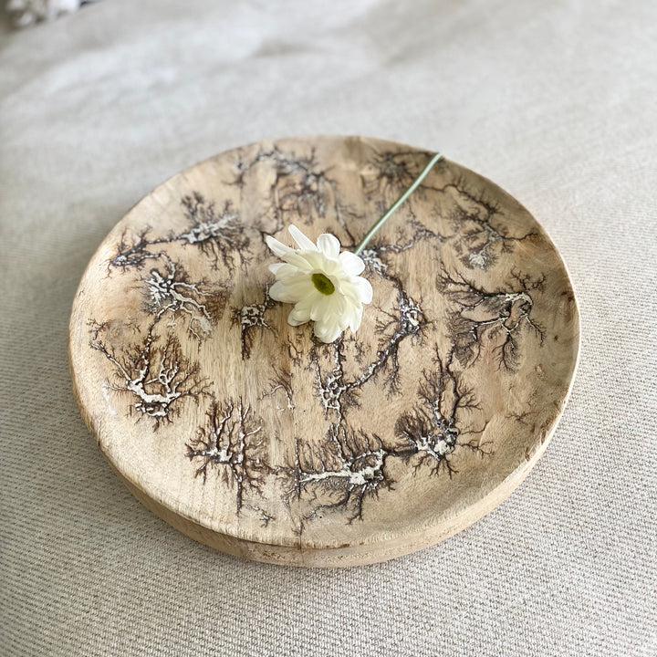 Crackle Round Tray