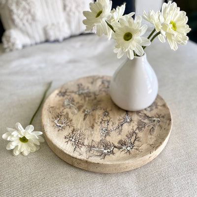 Crackle Round Tray